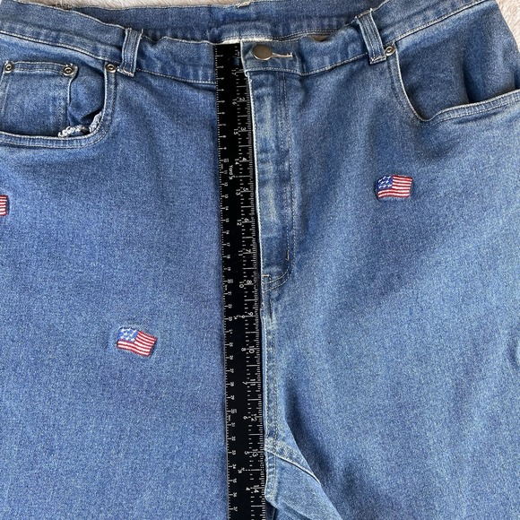 Vintage The Quacker Factory Jeans Women's 10 American Flag July 4th Patriotic - Picture 8 of 9